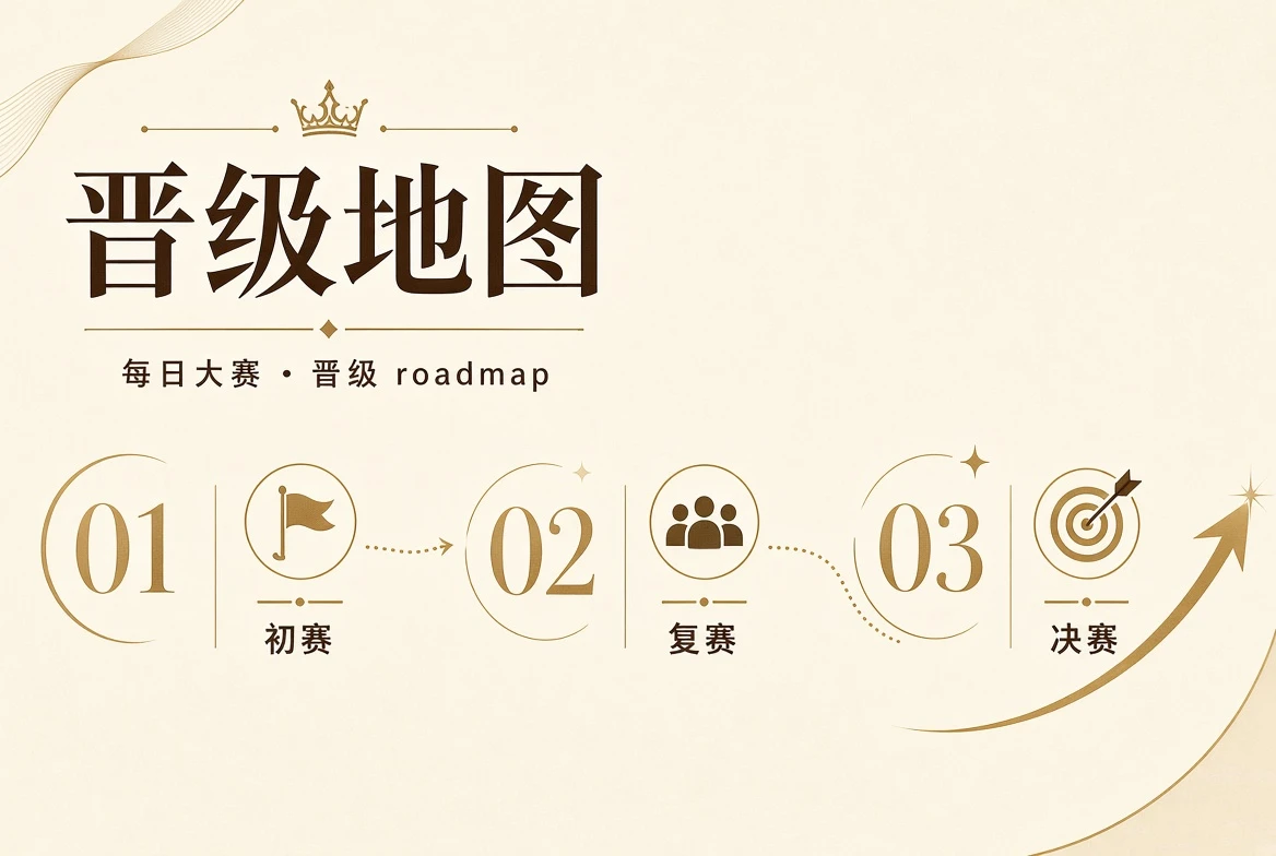 每日大赛参赛资格和晋级阶段说明