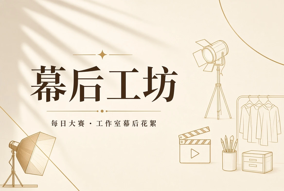 每日大赛后台灯光服装和彩排专业工作